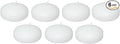 D'light Online Large White Floating Candles 3 Inch Wax Discs for Events, Weddings, Spa, Home Decor, Special Occasions, Cylinder Vases, Centerpieces, Pool and Holidays (Large - 3" (Set of 6), White)