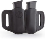 1791 Gunleather 2.2 Mag Holster - Double Mag Pouch for Double Stack Magazines, OWB Magazine Pouch for Belts