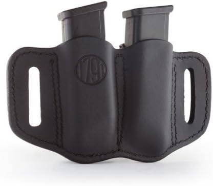 1791 Gunleather 2.2 Mag Holster - Double Mag Pouch for Double Stack Magazines, OWB Magazine Pouch for Belts