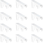 Shoe Stacker Organizers For Closet Shoe Stacker Slots Space Saver Double Layer Stack Shoe Racks, Increase Space by 200% Shoe Stackers for Home Closet Organization (white,12 pack)
