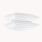 EIUE Bed Pillows for Sleeping 2 Pack Queen Size 20 x 30 Inches，Super Soft Down Alternative Microfiber Filled Pillows,Pillows for Side and Back Sleepers,Wide Stripe White