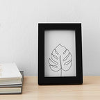Amazon Basics Rectangular Photo Picture Frame, 5" x 7", Pack of 5, 8.31 x 6.30 inches, Black