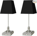 Rechargeable LED Table Lamps with Stepless Touch Control,Sliver Cordless Lamp for Living Room&Bedside&Patio&Shower,Small Desk Lamp(6000mAH Battery),2 Pack for Home Decor,Best Gifts for Family