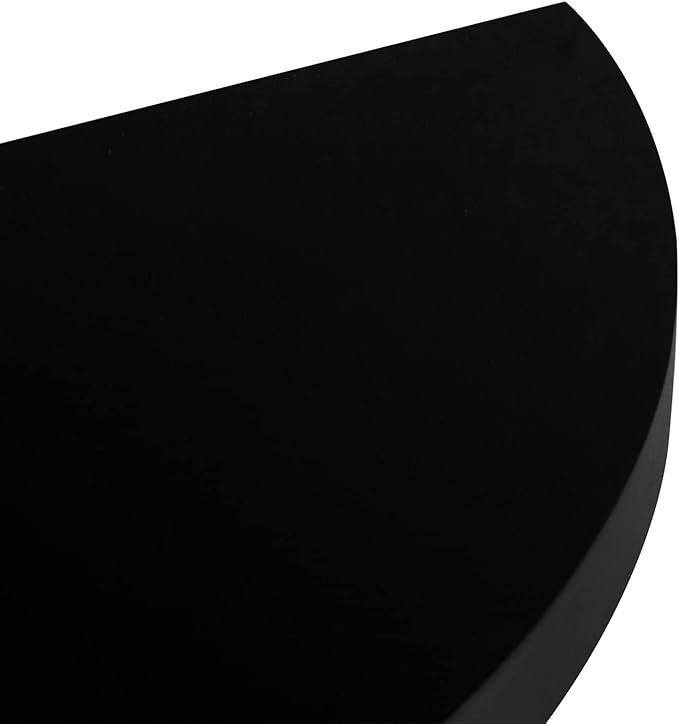 AHDECOR Black Corner Shelves, Modern Floating Corner Shelf for Space-Saving Storage in Bathroom, Bedroom, Kitchen, and More, Set of 2