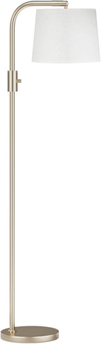 Ambimall Fully Dimmable Floor Lamp - Floor Lamps 9W LED Light Bulb, Standing Lamp for Living Room with Adjust Head, Modern Standing Light Rotary Switch, Tall Lamp for Bedroom(Sand Gold and Light Beige