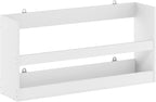 Furinno Hermite Multipurpose Wall Mounting Storage Shelf, White