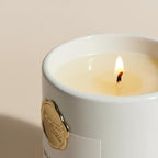 Scented Luxury Candle -Aromatherapy Soy Candles for Relaxation & Sleep - 7 oz - Hand-Cast - Comes with Pure Cotton Wick - Fine Ceramic - Ideal Gift for Both Men and Women. (White, whitetea)