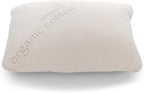 Naturepedic Organic Latex Pillow - Queen Bed Pillow with Medium Comfort - Luxury Pillow with Adjustable Fill for Comfortable Sleeping, Back Support and Neck Pain Relief