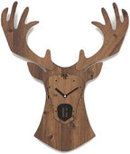 Stephanie Imports Modern Minimalist Reindeer Light Wall Clock
