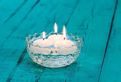 D'light Online Large Off-White 3 Inch Floating Candles for Events, Centerpieces at Weddings, Spa, Pool, Home Décor, for Cylinder Vases and Holiday Decorations - (Set of 36, Pale Ivory)