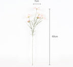 2 Pcs Artificial Flowers Plants Calliopsis Silk Flower Arrangements Wedding Bouquets Decorations Plastic Floral Table Centerpieces for Home Kitchen Garden Party Decor Approx 23.6'' High - Light Pink