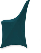 Set of 1/10/50Pcs Hotel Fitted Folding Dining Spandex Stretch Chair Covers - Wedding Reception Banquet Party Restaurant, 17 Colors! (1, Hunter Green)