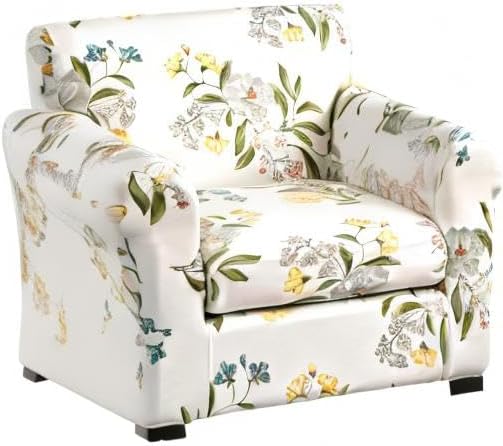 KRFOONN 2 Piece Chair Covers Printed Sofa Covers Couch Covers Washable Armchair Sofa Couch Slipcover Furniture Protector with Elastic Bottom for Living Room (Armchair, 24), Small