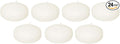 D'light Online Large Off-White 3 Inch Floating Candles Bulk Pack for Events, Weddings, Spa, Home Decor, Special Occasions and Holiday Decorations - (Set of 24, Pale Ivory)