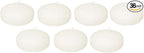 D'light Online Large Off-White 3 Inch Floating Candles for Events, Centerpieces at Weddings, Spa, Pool, Home Décor, for Cylinder Vases and Holiday Decorations - (Set of 36, Pale Ivory)