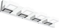 Ralbay Dimmable Bathroom Lights Modern 4 Lights Vanity Lights Fixtures Acrylic Rotable 360° LED Modern Vanity Lighting for Bathroom