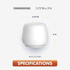 Newhouse Lighting Coco, White 2700K Dimmable Cordless USB-C Rechargeable Table Lamp NHTL-CO-WH, Cordless Desk Lamp for Living Room, Bedroom, Coffee Table, and Other Cozy Home Decor