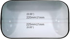 FIRVRE Lamp Shades for Table Lamps, Banker Glass Lamp Shade Replacement, Desk Lamp Green Glass Cover("8.85 IN " L "5.11 IN" W "2.95 IN" H)
