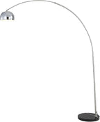 Floor Lamps for Living Room,80" Arc Floor Lamp,with Dimmer Adjustable Brightness,Modern Floor Lamp for Bedroom,Dining Rooms,Office,Corner Lamp with Chrome Bell Shaped Lampshade