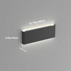 Ralbay 15.7in Wall Sconce 2-Pack Indoor Modern Light Fixtures 14W LED Up and Down Black Bathroom Wall Lighting Fixtures Natural White Light 4500K