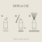 Sweet Water Decor Warm and Cozy Reed Diffuser Set - Orange, Cinnamon, Clove, and Pine Fall and Winter Scented Diffuser - Sandstone Diffusers for Home, Long Lasting Fragrance, Made in The USA
