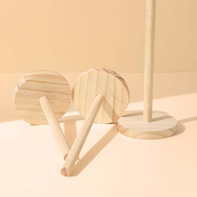 Scrunchie Holder Hair Accessories Organizer Stand Wood Hair Tie Holder Organizer Storage Display Jewelry Scrunchy for Women Girls Bedroom Bathroom Decor
