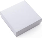 GEFTOL Jewelry Gift Boxes 96 Pack 3.5x3.5x1 Inch Cardboard Jewelry Boxes,Small Gift Boxes for Jewelry Earrings Necklaces Handmade Bangles Bracelets(White)