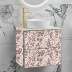 Drawers Liner Contact Paper for Dresser Peel and Stick Wallpaper Sketched Design 15.7x1000in Self Adhesive Removable Red Maroon Rose Floral Butterfly Vintage Cabinet Shelf Renter Friendly