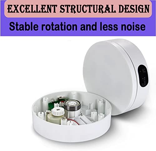 YVV Electric Rotating Display Stand 360°Automatic Mute Photography Rotating Turntable Stand,Cup Display Turner Stand, Rotating Base for Glitter Tumblers Making Supplies Spinner, Record Video 16CM