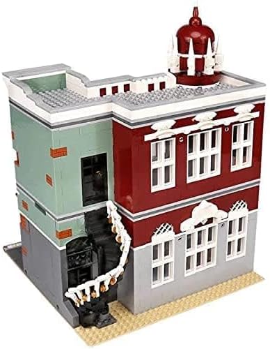 General Jim's Street View Vintage Antique Shop Modular City Building Block Set, 3,037 Pieces with Light Kit, European Town Architecture Display Model Toys & Bricks | GJ ACS