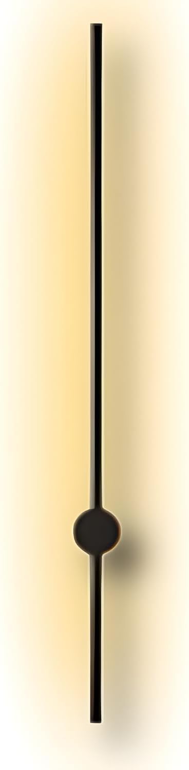 Method Lights LED Strip Wall Light, 47" Modern Indoor Wall Lamp with 350° Rotation, Surface or Recessed Mount, Sleek Minimalist Lighting for Bedroom, Living Room, Hallway, Gold