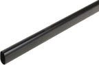 6-Case Pack 8 Feet Long Oval Wardrobe Closet Tubing Rods Application Clothes Hanging - 96 Inch Length Matte Black