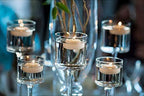D'light Online Large 3 Inch Ivory Floating Candles Bulk Pack for Events, Centerpieces, Spa, Pool, Home Decor, for Cylinder Vases, Special Occasions and Holiday Decor - (Ivory, Set of 36)