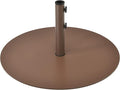 Giantex Patio Umbrella Base, 59 LBS Heavy-Duty Round Umbrella Stand, 29.5 Inch Outdoor Steel Umbrella Holder for Poolside, Backyard, Lawn, Brown