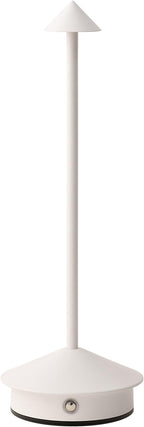 Arrrow LED Cordless USB-C Re-Chargeable Desk Lamp, 5200mAh Battery Operated with 3 Color Temperature 2700K-3000K-3500K and Fingertip Touch On/Off Plus Dimming in White