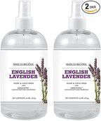 SMELLS BEGONE Air Freshener Home & Linen Spray - 16 oz, Pack of 2 - Odor Eliminator - Made with Essential Oils (Lavender)