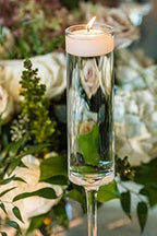 D'light Online Set of 72 Large 3 Inch Floating Candles Bulk Pack for Events, Centerpieces at Weddings, Spa, Pool, Home Décor, for Cylinder Vases, Special Occasions and Decor (Ivory)