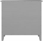 Bush Home Key West Small 2 Shelf Bookcase in Cape Cod Gray, Compact Home Organizer, Vertical Storage Solution, Bookshelf for Office or Living Room