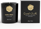 Scented Luxury Candle-Amber Allure-Aromatherapy Jar Candles for Relaxation & Sleep -7 oz- 45 Hours Clean Burn-Hand-Cast -100% Natural Soy Wax -Ideal Gifts