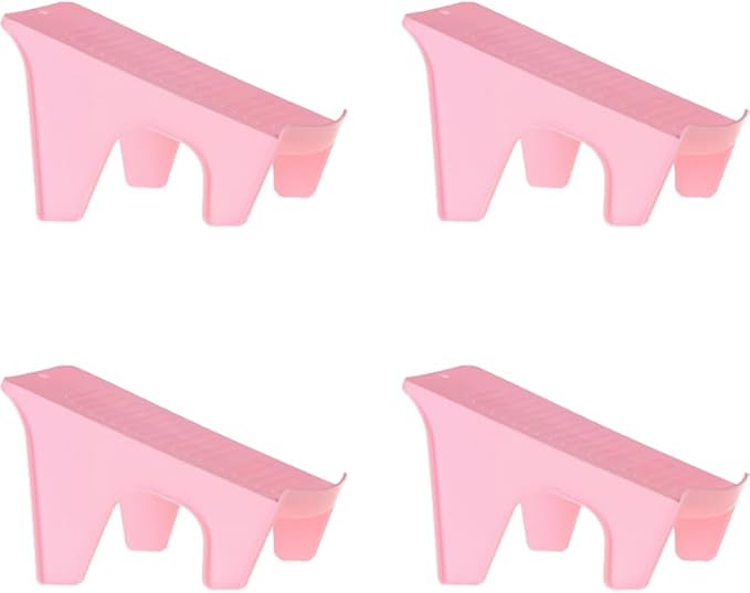 Shoe Stacker Organizers For Closet Shoe Stacker Slots Space Saver Double Layer Stack Shoe Racks, Increase Space by 200% Shoe Stackers for Home Closet Organization (pink,4 pack)