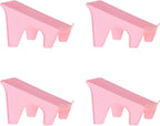Shoe Stacker Organizers For Closet Shoe Stacker Slots Space Saver Double Layer Stack Shoe Racks, Increase Space by 200% Shoe Stackers for Home Closet Organization (pink,4 pack)