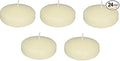 D'light Online Large Floating Candles 3 Inch Bulk Pack for Events for Weddings, Spa, Home Decor, Special Occasions and Holiday Decorations - (Ivory, Set of 24 Pieces Per Case)