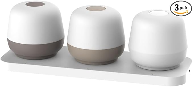 Newhouse Lighting Cocoon, Natural 2700K Dimmable Cordless USB-C Rechargeable Table Lamp 3-Pack NHTL-CN-NTRL, Cordless Desk Lamp for Living Room, Bedroom, Coffee Table, and Other Cozy Home Decor