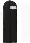 72" Wedding Dress Garment Bags Foldable Dress Bag for Long Gowns Traveling Protector Cover for Hanging Clothes with Zipper (Black)