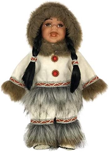 KINNEX COLLECTIONS SINCE 1997 12" Collectible Native American Indian Porcelain Doll ~Aput~ D12759