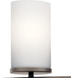 KICHLER Crosby 23" 3 Light Vanity Light Satin Etched Cased Opal Olde Bronze®,White