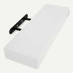 Amazon Basics Wood Floating Wall Shelves, Pack of 3, White, 15.8" x 5" x 1.8"