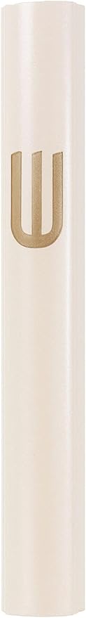 A&S Mezuzot Mezuza Aluminum Waterproof Case Peel & Stick Easy Installation Home Blessing (Ivory, 7inch)