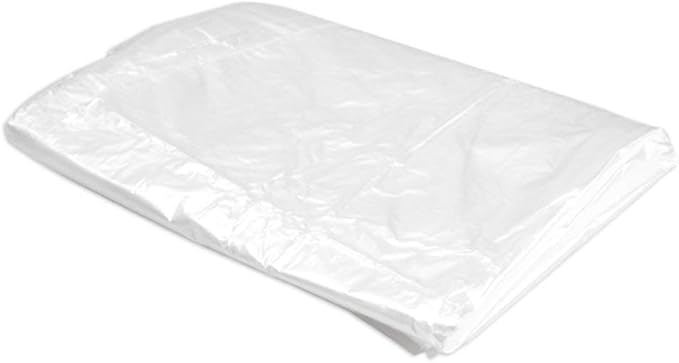 100 Pack Garment Bag Transparent Clothing Dust Cover Storage Bag Suitable for Wedding Dresses Long Skirts Windbreakers Down Jackets 23.6x59 inches