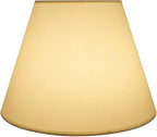 Aspen Creative 32009A Transitional Empire Shape Spider Construction Lamp Shade, Cream, 7" Top x 13" Bottom x 9-1/2" Slant Height